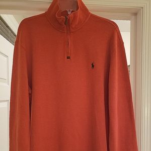 Men's 3/4 zip Polo pullover, size Large